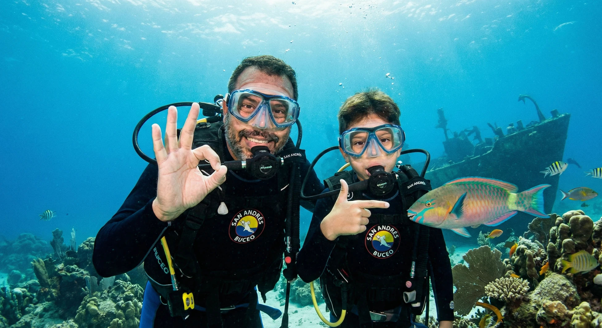Buceo para principiantes en San Andrés, bautizo de buceo
