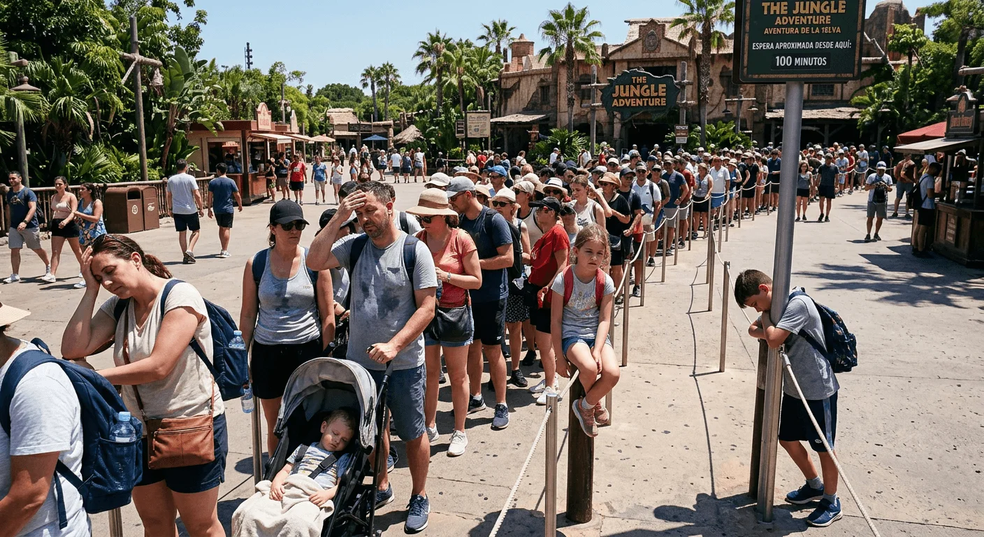 Filas largas en Disney Orlando - cómo evitar las colas en los parques