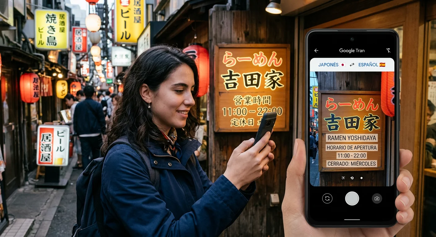 Google Translate para viajar a Japón sin saber japonés