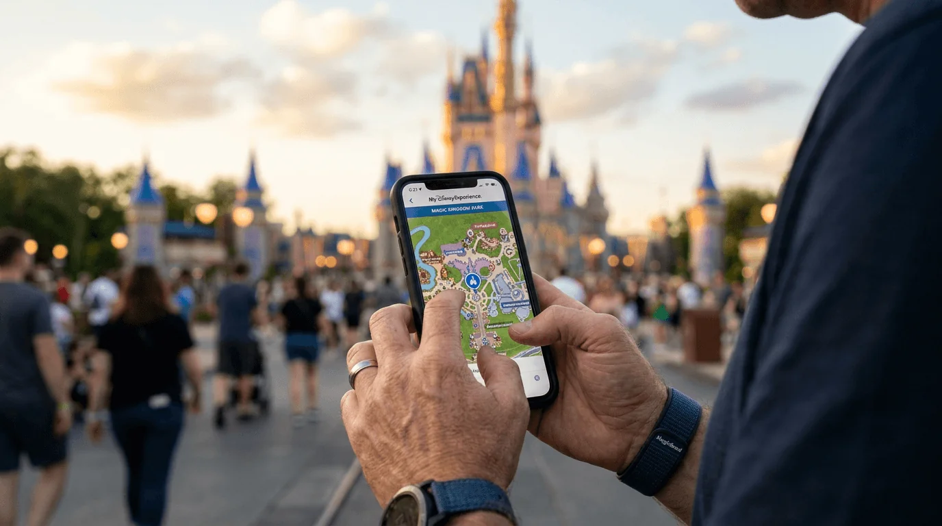 Mapa digital Disney Orlando - tips para mejorar el uso del tiempo en los parques